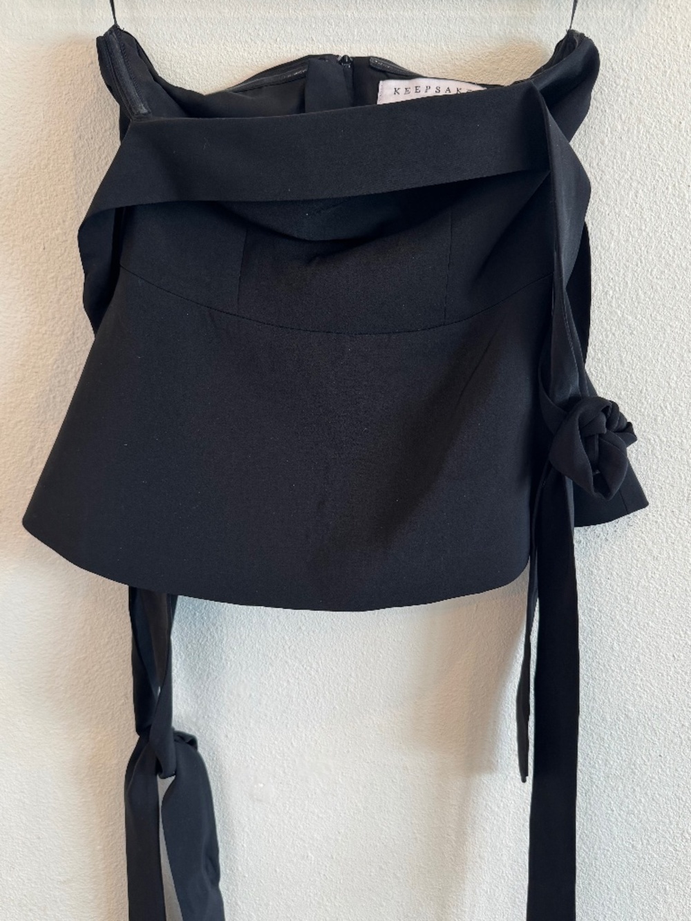 Keepsake Black Strapless Corset Top Size S